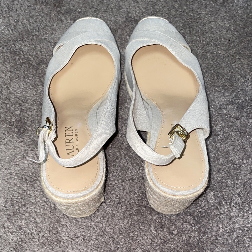 Lauren Ralph Lauren Tan Espadrille Slingbacks - Picture 4 of 8